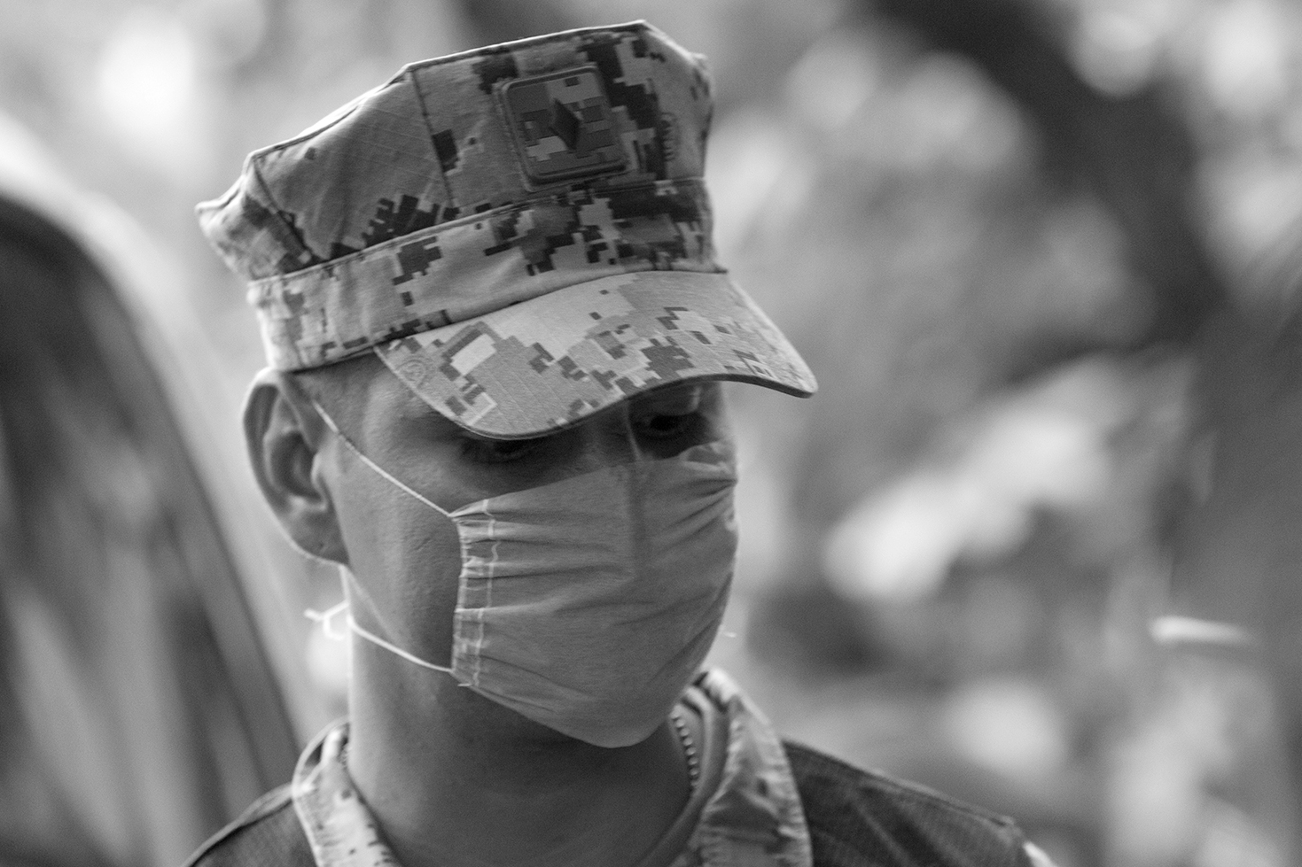 Earthquake, people's faces - Mexico