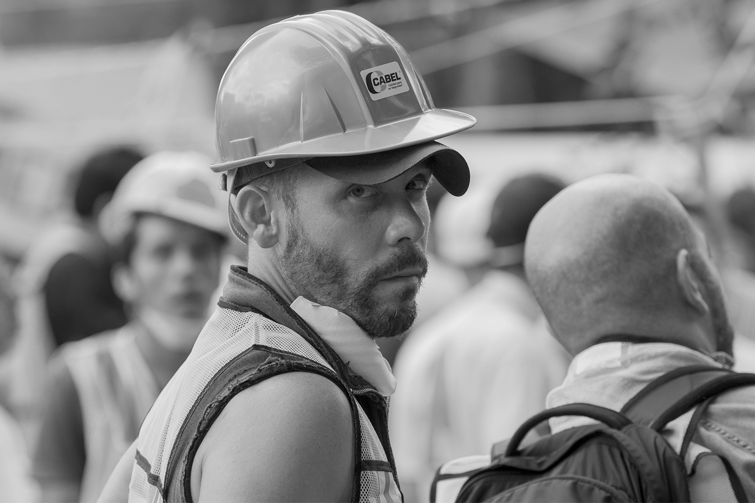 Earthquake, people's faces - Mexico